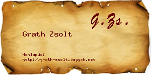 Grath Zsolt névjegykártya